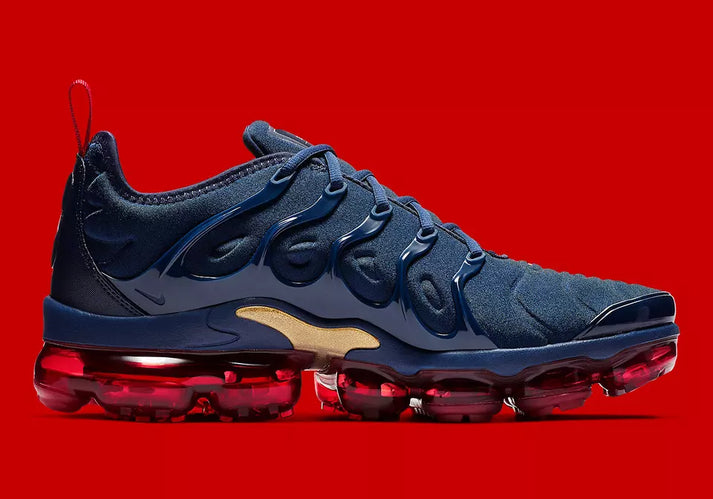 Vapormax plus Blue Red running Shoes